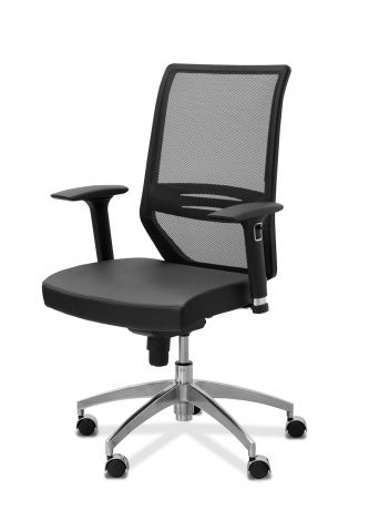 Кресло Aero lux сетка/ткань Bahama / черная/серая